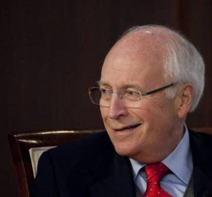 Dick Cheney, vicepresidente de EE UU al que Bale interpreta en 'Vice', durante una conferencia en Washington en 2011.