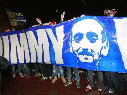 Ultras del Deportivo rinden homenaje a 'Jimmy' en diciembre.