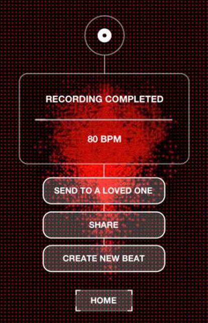 ReBeat permite mandar el pulso del corazón al ser querido.