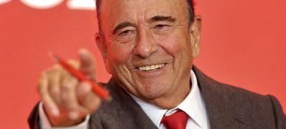 El presidente del Banco Santander, Emilio Botín