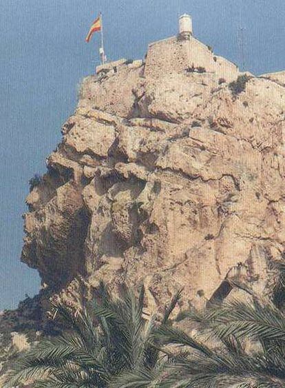 La 'cara del moro' del castillo de Santa Bárbara, en Alicante.