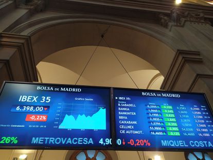 La Bolsa española cae el 0,22 % en los primeros compases de este viernes.