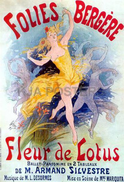 Cartel de Folies Berg&egrave;re de Jules Cheret.