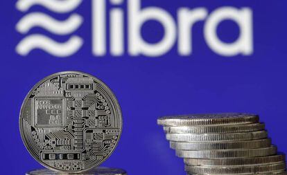Representación de la criptomoneda de Facebook.