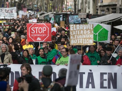 Veïns de Barcelona, contra la massificació del turisme.