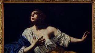 'María Magdalena penitente', obra pintada por Artemisia Gentileschi hacia 1640 que se expone en la Galería Nacional de Oslo.