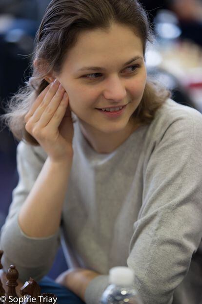 Anna Muzychuk, el pasado febrero, en el torneo de Gibraltar.