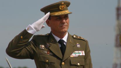 Francisco Fernández Sánchez, en su toma de posesión como comandante general de Melilla el 11 de abril de 2003.
