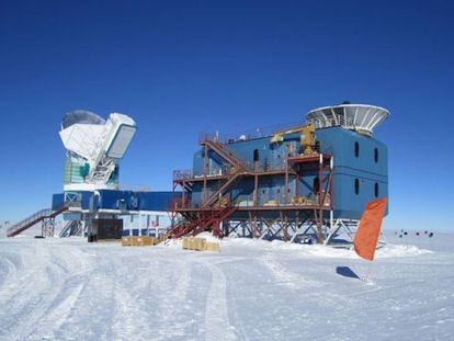 Instlaciones de la base Amundsen-Scott, en el polo Sur, donde est&aacute; instalado el telescopio Bicep-3.