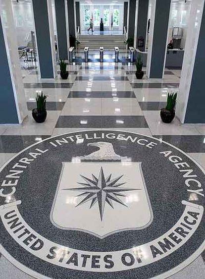 Vestíbulo de la sede de la CIA en Langley.