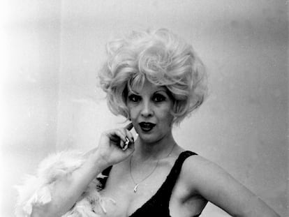 Libertad Leblanc, en una sesión de fotos en 1978