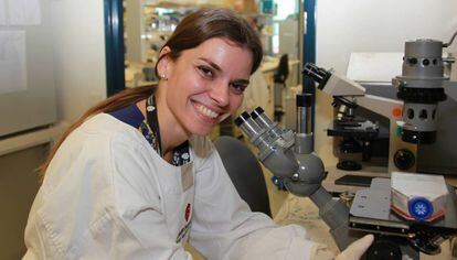 Maria Ikonomopoulou, experta en venómica, en su laboratorio.