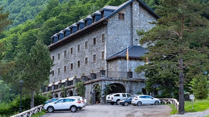 El parador de Bielsa, enclavado en el valle de Pineta, próximo al Parque Nacional de Ordesa y Monte Perdido.