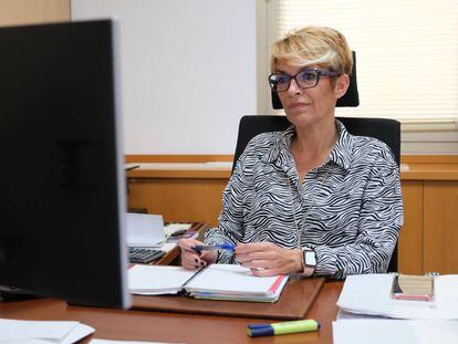La consejera de Economía, Conocimiento y Empleo del Gobierno de Canarias, Elena Máñez