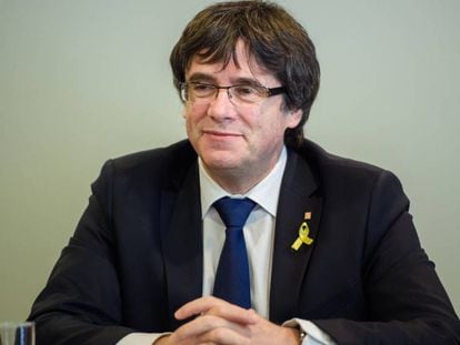 Carles Puigdemont, el pasado miércoles, en Berlín.