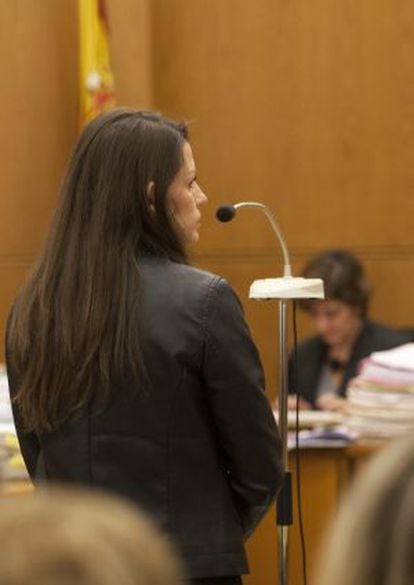 María Ángeles Molina, Angie, condenada por asesinar a Ana María Páez, declara ante el tribunal el pasado enero. [