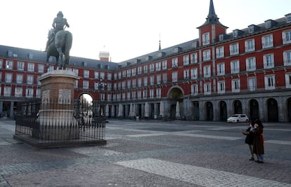 La Plaza Mayor, este sábado.