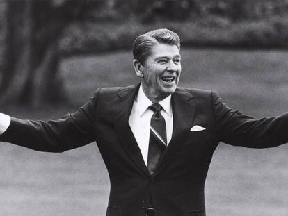Ronald Reagan, presidente de EE UU entre 1981 y 1988, en 1986 en la Casa Blanca.