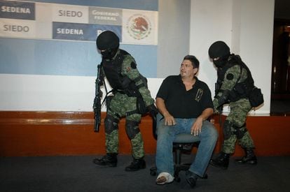 Óscar Orlando Nava Valencia, alias 'El Lobo', tras su detención en 2009
