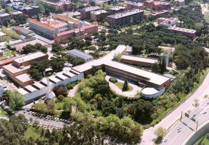 Vista aérea del Instituto de Ciencias de la Construcción Eduardo Torroja.