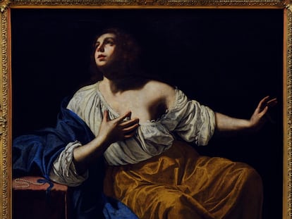 'María Magdalena penitente', obra pintada por Artemisia Gentileschi hacia 1640 que se expone en la Galería Nacional de Oslo.
