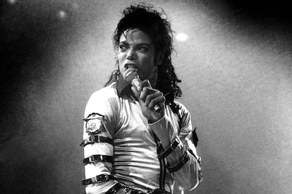 Michael Jackson durante un concierto de la gira de presentación de ‘Bad’, en Nueva York en octubre de 1988.