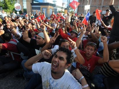 Protesta un d&iacute;a despu&eacute;s de las elecciones generales en Tegucigalpa
