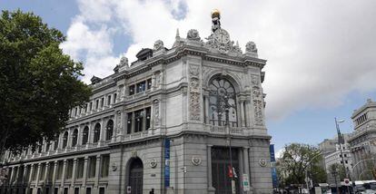Facha de la sede central del Banco de España en Madrid.