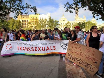 Manifestación transexuales Valencia