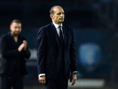 El entrenador de la Juventus, Massimiliano Allegri, el lunes antes del partido con el Empoli.