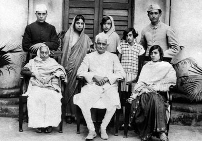 La familia Nehru.