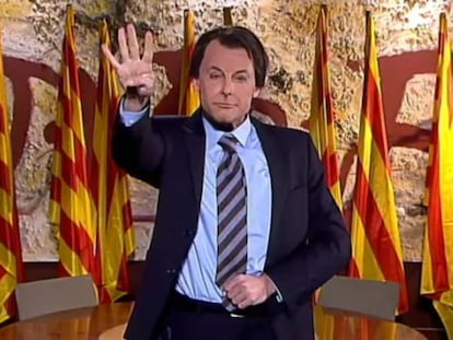 Bruno Oro imita Artur Mas.