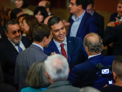 Pedro Sánchez, el pasado lunes en un acto del Ateneo de Madrid.