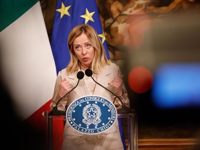 La primera ministra italiana, Giorgia Meloni.