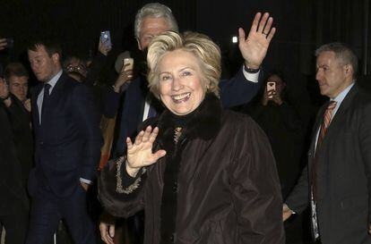 Hillary Clinton, fotografiada este 1 de febrero, cuando acudía a ver un musical de Broadway.
