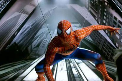 Un momento del musical Spiderman