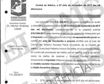 Dar click para leer la sentencia del caso a la que ha accedido EL PAÍS.