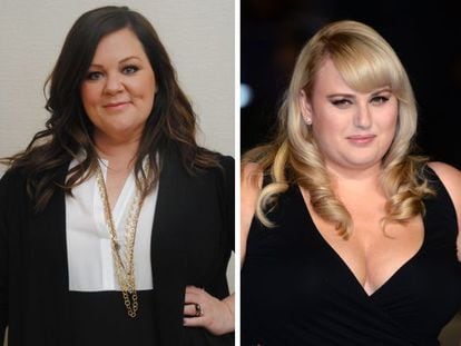 Las actrices Melissa McCarthy y Rebel Wilson.