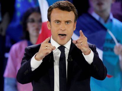Emmanuel Macron, candidato a las presidenciales de Francia.