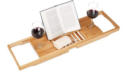 El mejor regalo para los amantes de la lectura, bandeja para leer en la bañera.