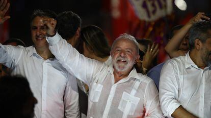 Lula da Silva, aspirante a la Presidencia de Brasil, en un acto de campaña en Fortaleza, en el estado de Ceará.
