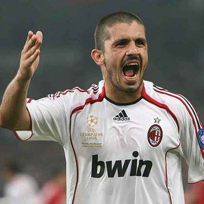 Gattuso, durante la final de la Liga de Campeones de 2005.