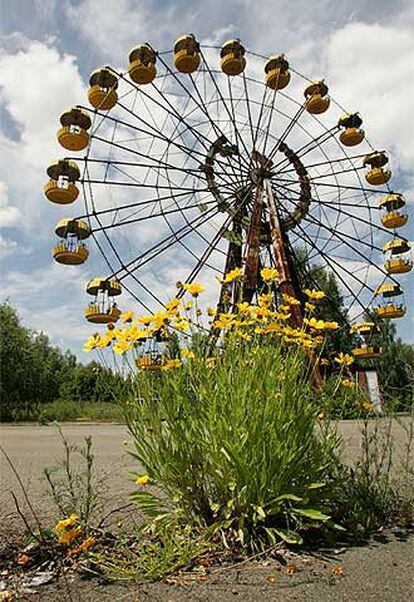 La noria del parque de atracciones de Prípiat.