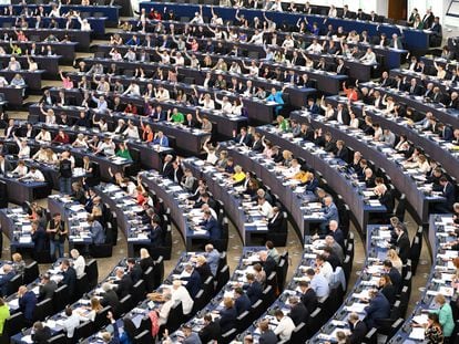 El Parlamento Europeo durante la última sesión plenaria en Estrasburgo.