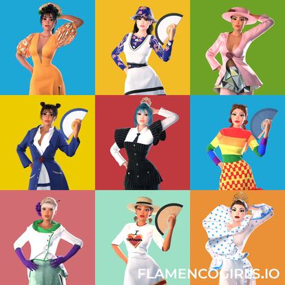 Colección virtual 'Flamenco Girls', de Manuel Fernández.