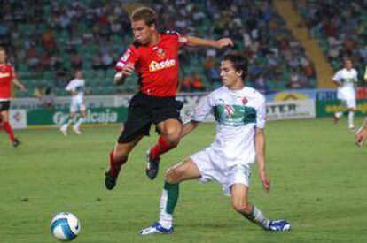 Borja Criado en un partido de su equipo, el Ciudad de Murcia, contra el Elche, de 2006.