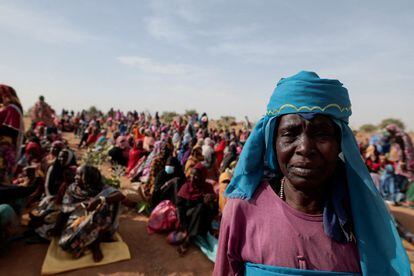 Sudanese refugees in Koufroun, Chad on May 9. 