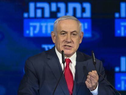 Benjamín Netanyahu, en un acto del Likud.