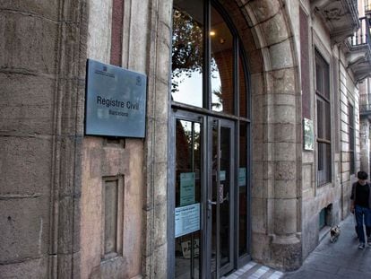 El registro civil de Barcelona, en una foto de archivo.