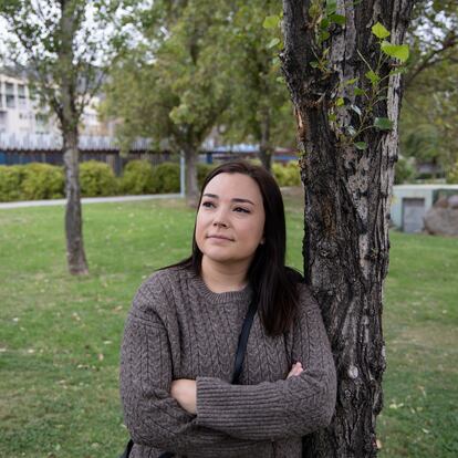 Malaga (España) 31/10/2023 Entrevista a Marta Fernandez por un reportaje sobre perfiles de personas que con 30/40 años no han comprado ninguna vivienda y que probablemente no lo haga.Foto: Garcia-Santos